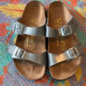 Birkenstock Papillio silver sandals size 35